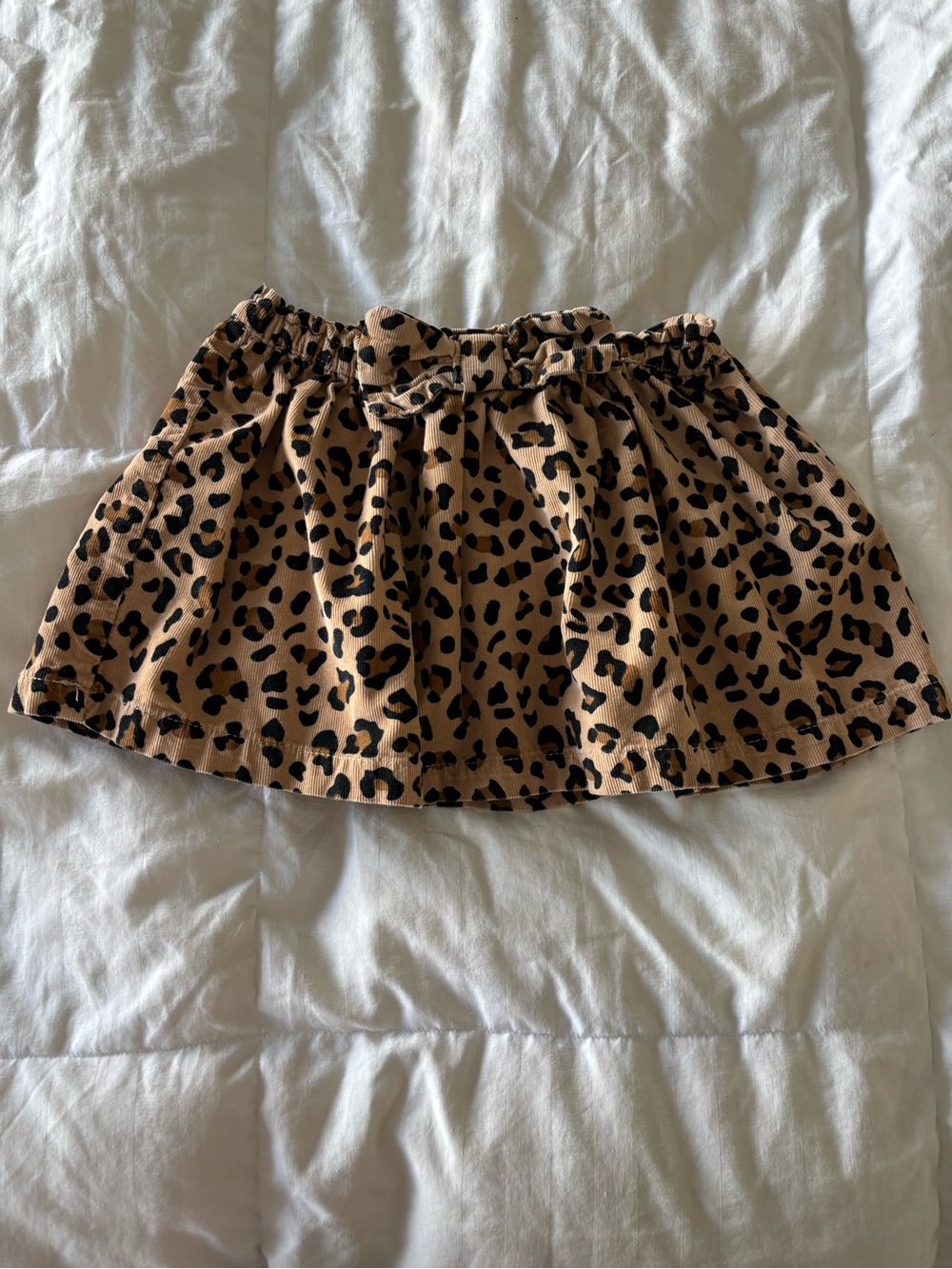 3T Carter’s girls leopard animal print lined skirt corduroy